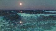Moonlight, oil painting by Lionel Walden, Lionel Walden